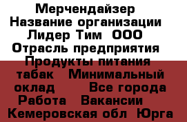 Мерчендайзер › Название организации ­ Лидер Тим, ООО › Отрасль предприятия ­ Продукты питания, табак › Минимальный оклад ­ 1 - Все города Работа » Вакансии   . Кемеровская обл.,Юрга г.